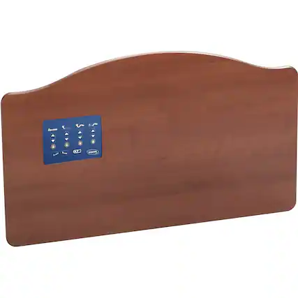 Front. Invacare - CS Series Amherst Style Bed Ends African Walnut Finish with Attendant Panel - African Walnut.