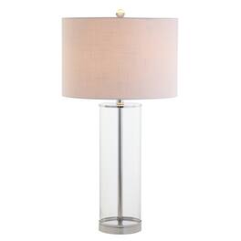 Jonathan Y - Collins 29" Glass LED Table Lamp - Clear/Chrome