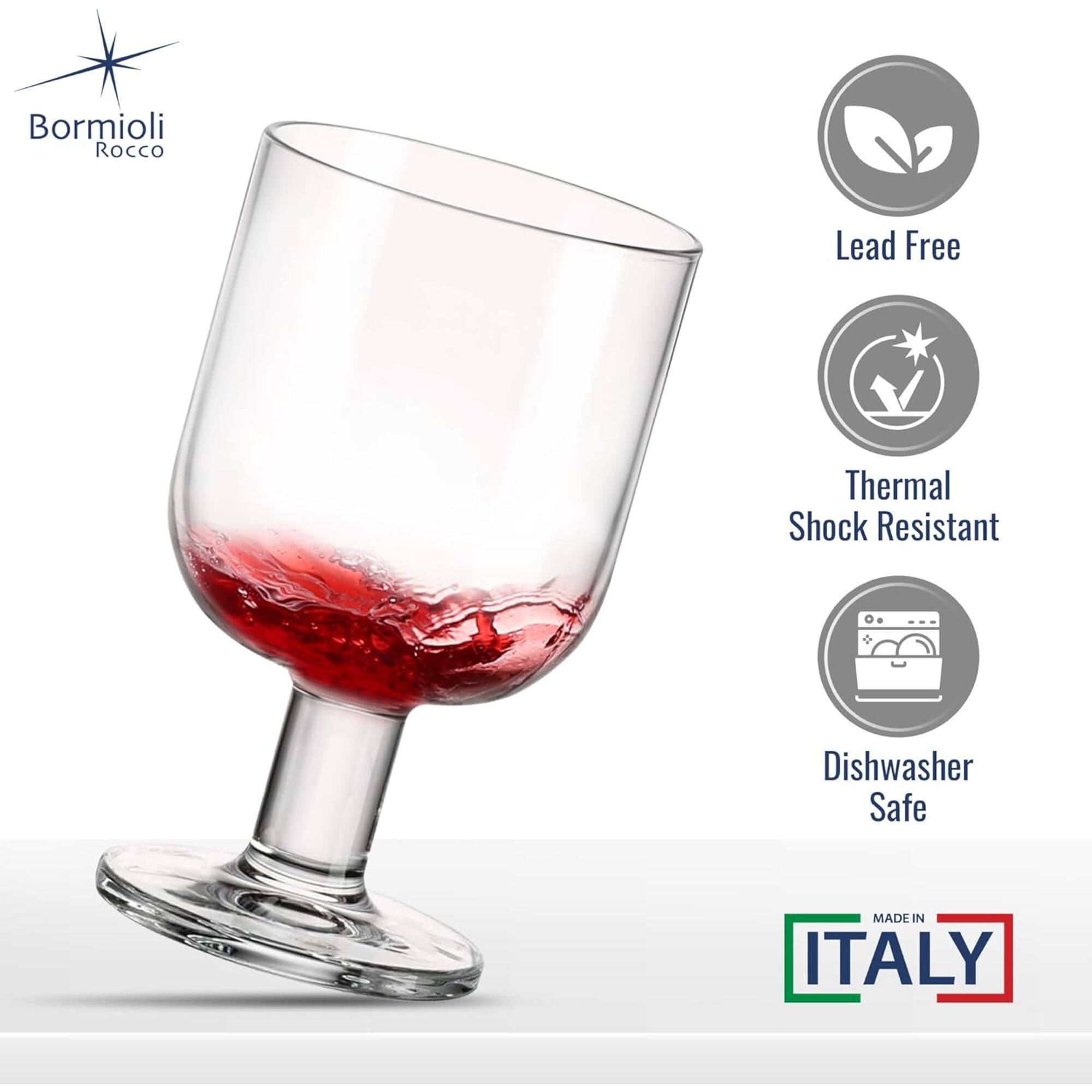 Bormioli Rocco Lead Free Thermal Shock Resistant Dishwasher Safe MADE IN ITALY