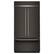 Front. KitchenAid - 24.2 Cu. Ft. Built-In French Door Bottom Mount Refrigerator - Black Ore.