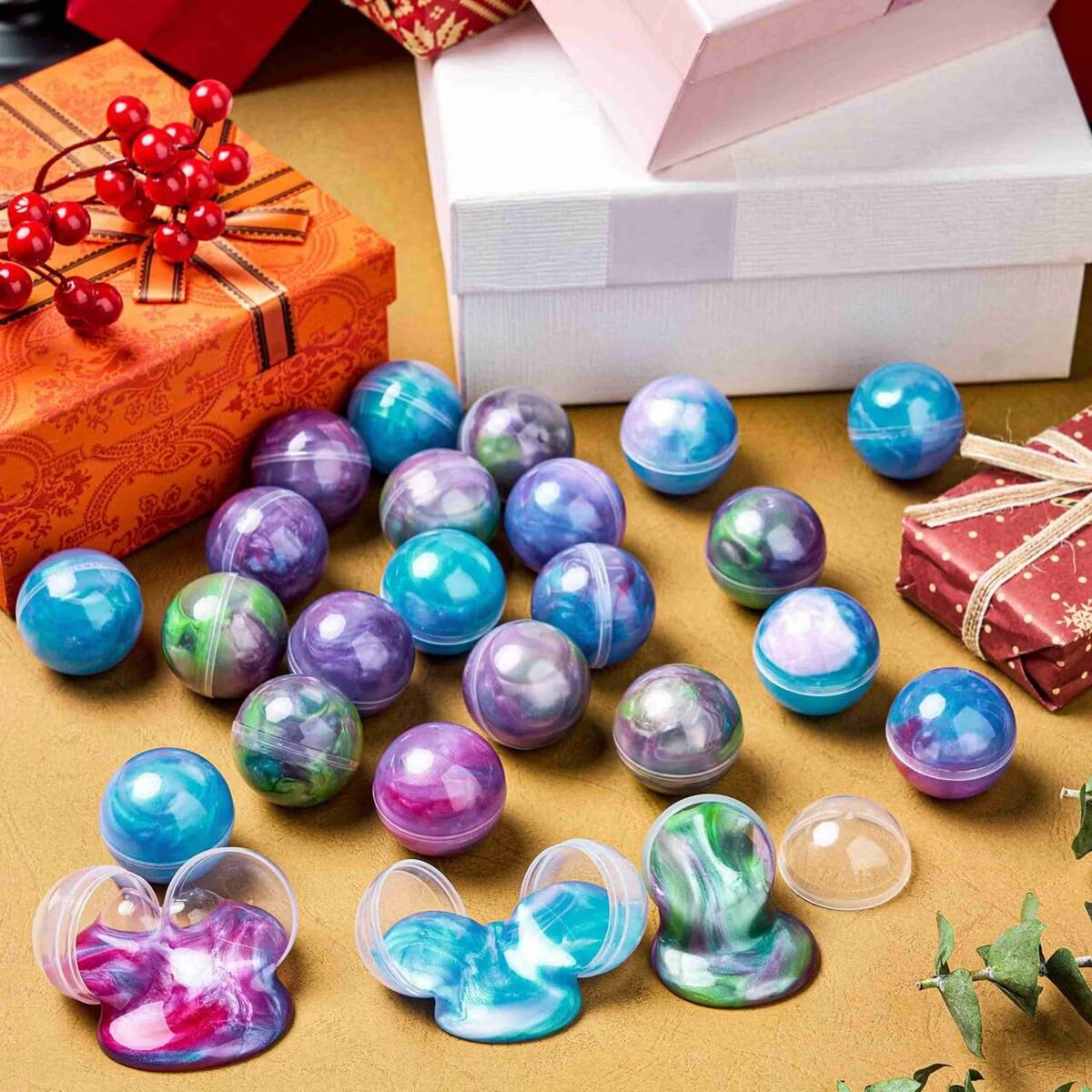 Alt View 2. Joyfy - 24pc Galaxy Stretchy Stress Toys: Non-Sticky, Safe for Kids. Great for Party Favors, Classroom Rewards, Easter Stuffers. - colorful.