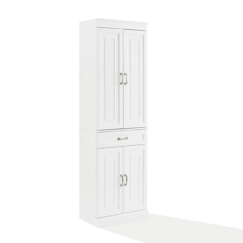 Alt View 4. Crosley Furniture - Stanton Kitchen Storage Pantry Cabinet - White.