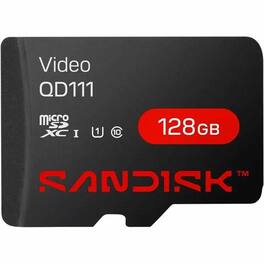 SanDisk - SDSDQAS4-128G 128 GB Class 10/UHS-I (U1) microSDXC - 1 - 100 MB/s Read - 20 MB/s Write