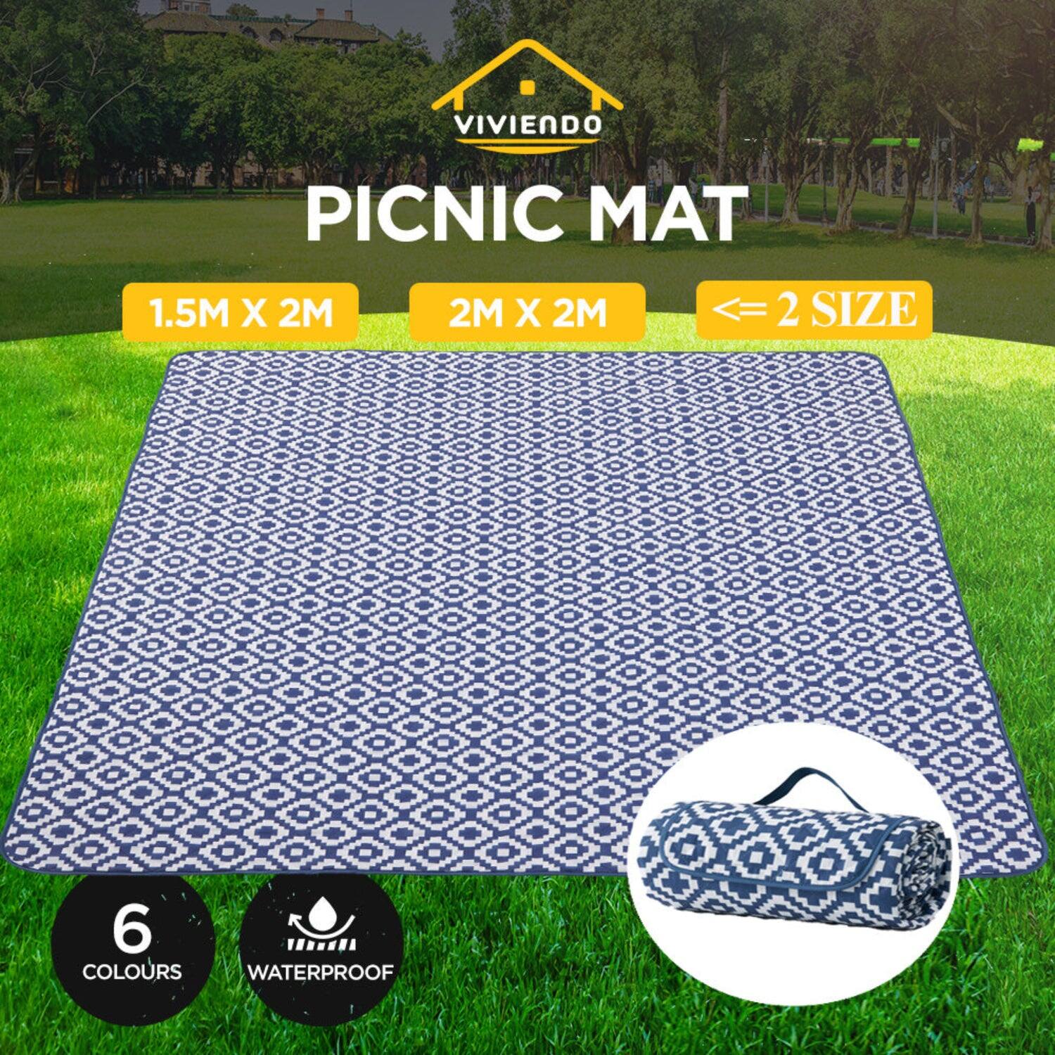 Viviendo Picnic Mat  
1.5M x 2M  
2M x 2M  
<= 2 Size  
6 Colours  
Waterproof