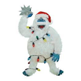 ProductWorks - 32 Inch Bumble Pre-Lit Christmas Yard Ornament Holiday Decoration - Black