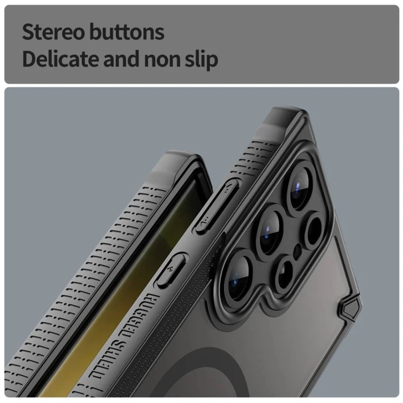 Stereo buttons  
Delicate and non slip  

RUGGED 11 SHIELD