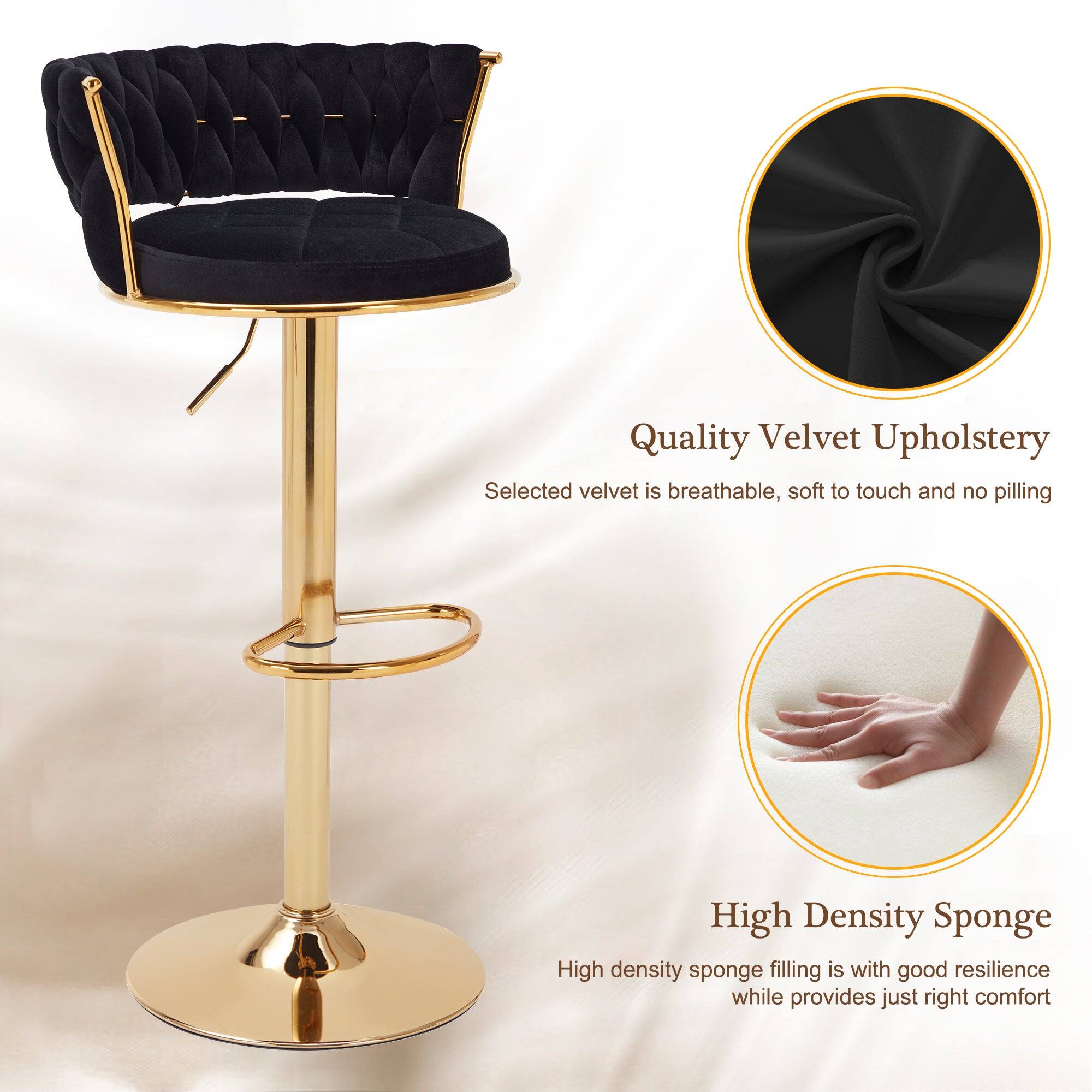 Quality Velvet Upholstery  
Selected velvet is breathable, soft to touch and no pilling  

High Density Sponge  
High density sponge filling is with good resilience while provides just right comfort