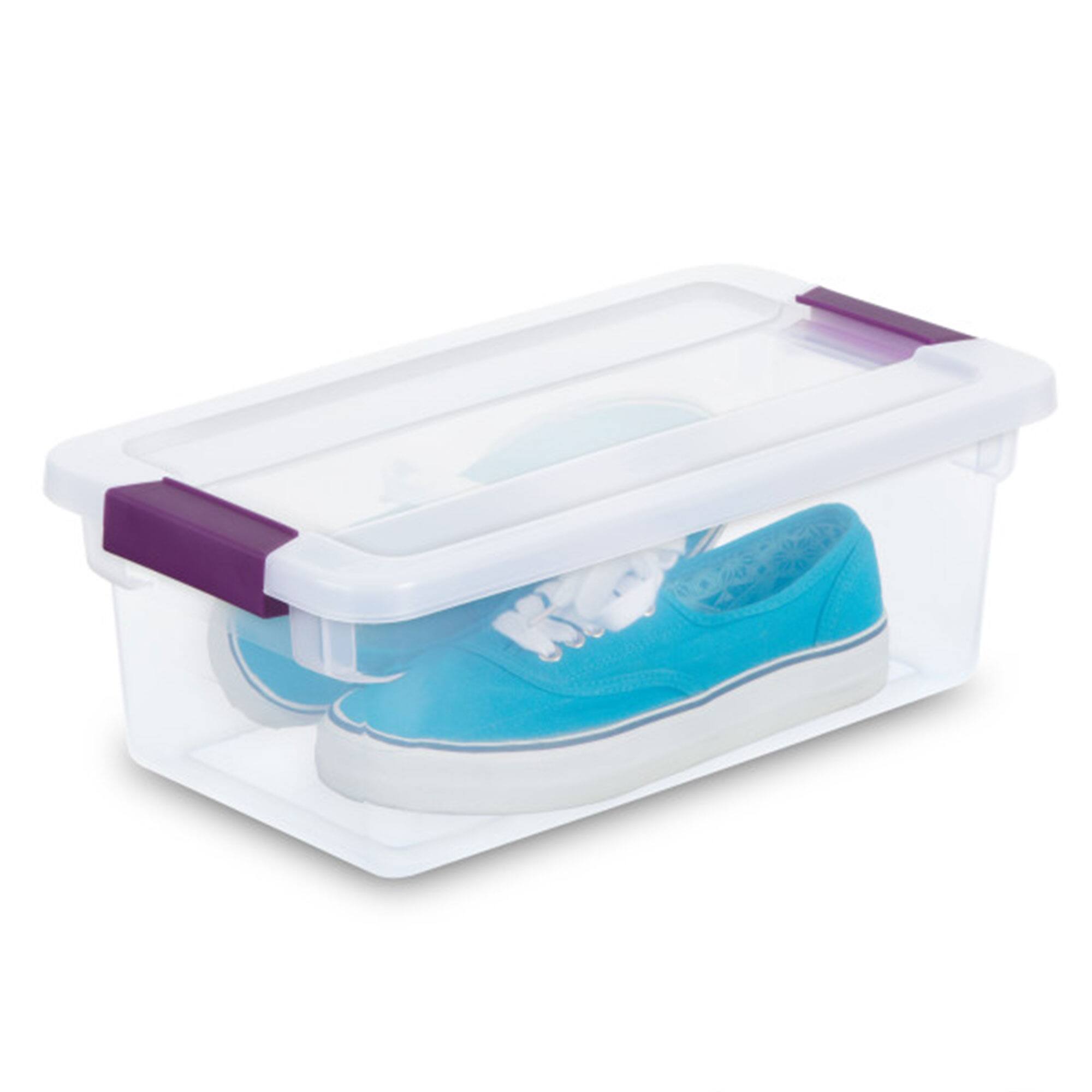 Alt View 8. Sterilite - Sterilite 6 Quart Plastic ClearView Latch Box Storage Container Tote, 12 Pack - Clear.