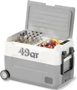 Circus Cirle - 49QT(45L) Portable Car Refrigerator - Gray