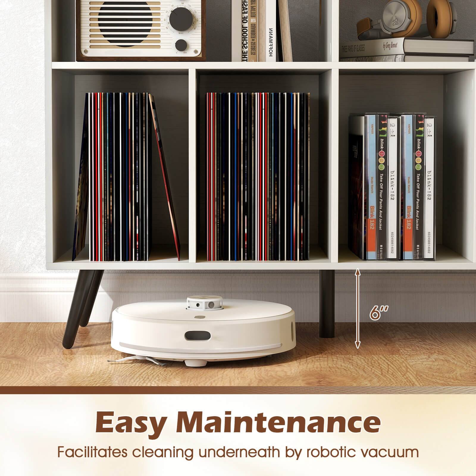 Easy Maintenance  
Facilitates cleaning underneath by robotic vacuum