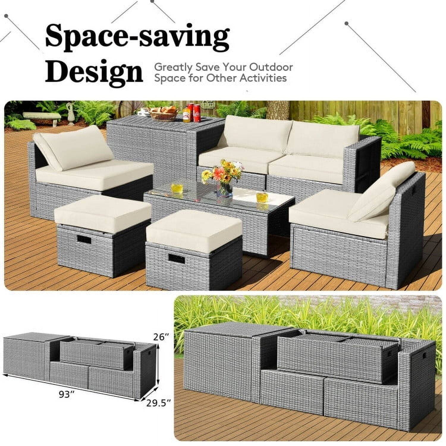 Space-saving Design  
Greatly Save Your Outdoor Space for Other Activities  

26" 93" 29.5"