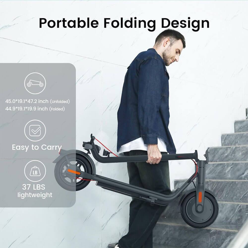 Portable Folding Design

45.0*19.1*47.2 inch (Unfolded)  
44.9*19.1*19.9 inch (Folded)

Easy to Carry

37 LBS lightweight