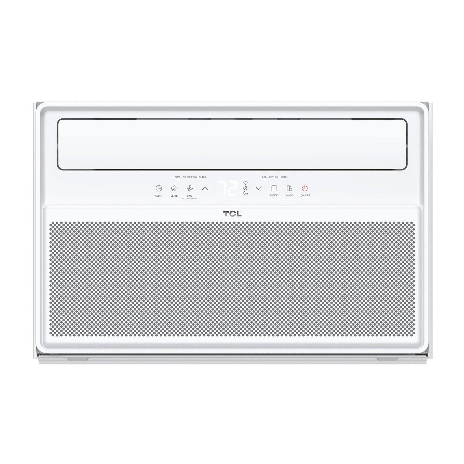 Alt View 4. TCL - 550 Sq. Ft. 12,000 BTU Smart Inverter Window Air Conditioner with Supplemental Heat Function - White.