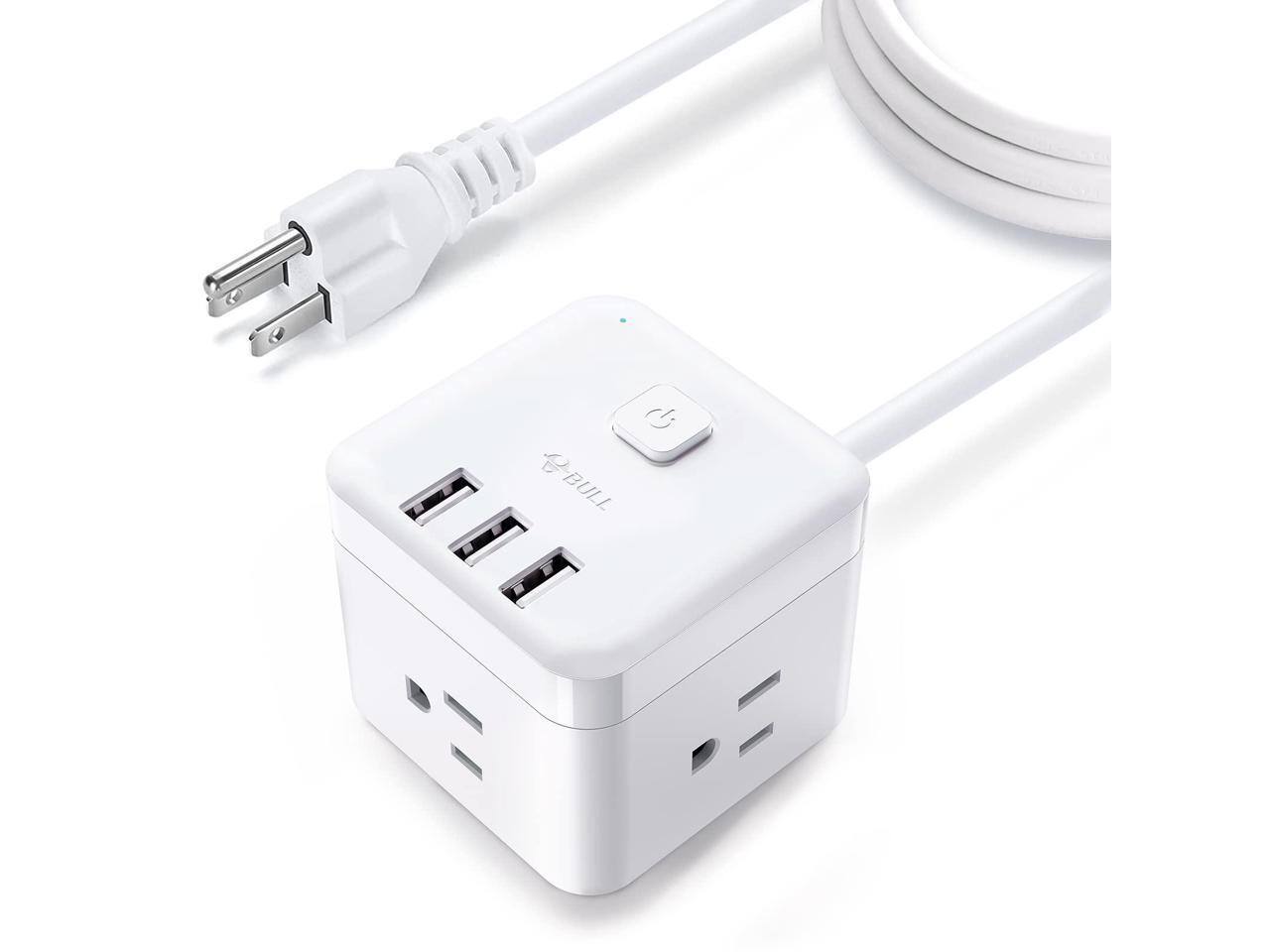 Alt View 7. Bull - BULL Power Strip - 3 USB Ports, 3 AC Outlets and 5ft Flexible Extension Cord.