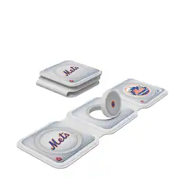 Keyscaper - 3-in-1 Linen Print Foldable Charger - White