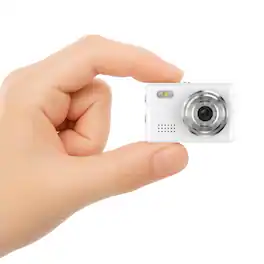 Cubilan - Mini 1080P HD Digital Keychain Camera 0.96" Display, 64GB Memory Card Ultra-Portable Daily Video Recorder - White