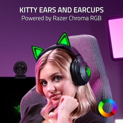 Razer Kraken Kitty V2 Bluetooth Wireless Over the Ear Gaming Razer Kraken Kitty V2 Bluetooth Wireless Over the Ear Gaming