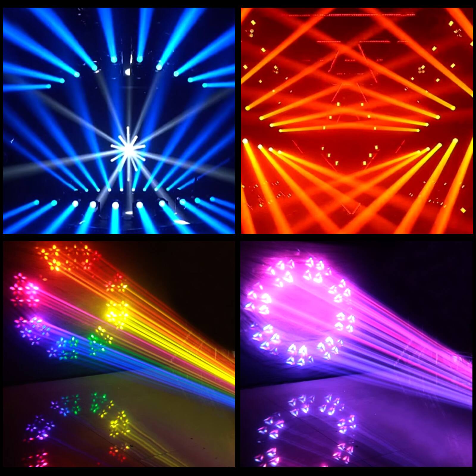 Alt View 6. Topteng - 230W 7R Beam Moving Head - 8-Facet Prism, 0-4° Zoom, DMX512, 16CH, for Stage/Disco/Party.