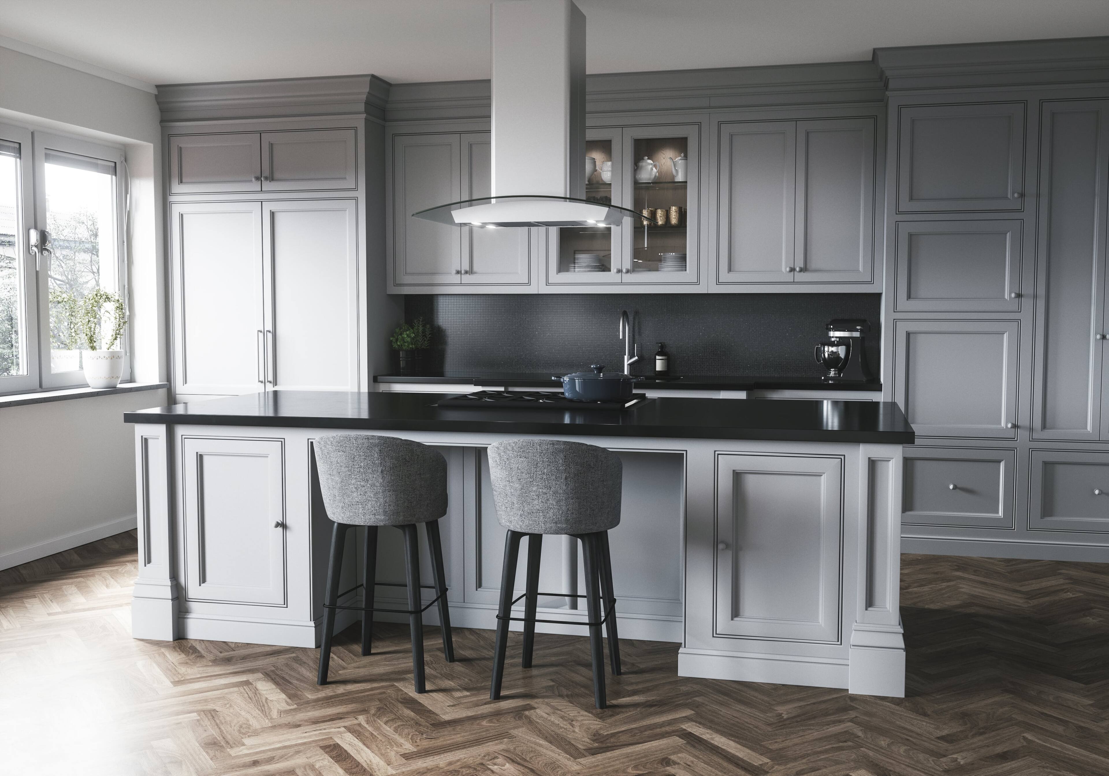 Angle. Zephyr - Milano 42 in. 700 CFM Island Mount Range Hood with LED Light - Stainless Steel.