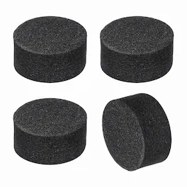 Unique Bargains - 4pcs Single Sided Speaker Isolation Feet Pads, 15x8mm Non Slip Foam Shock Absorption Pad for Amplifier Speaker - Black