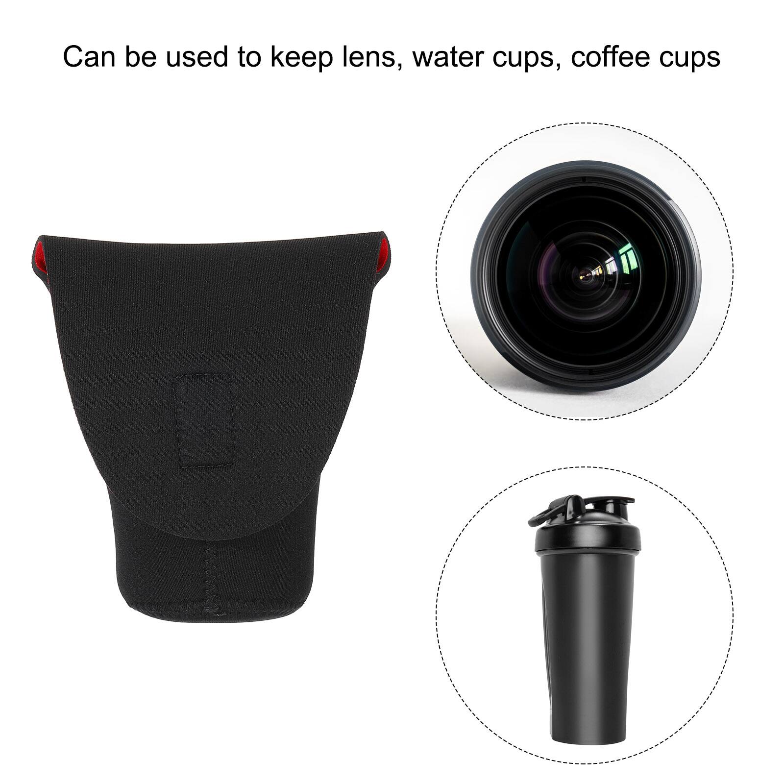 Can be used to keep lens, water cups, coffee cups