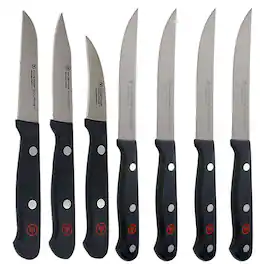 Wusthof - Gourmet 3-Piece Paring Knife Set, Gourmet 4-Piece Steak Knife Set - 1125060403
