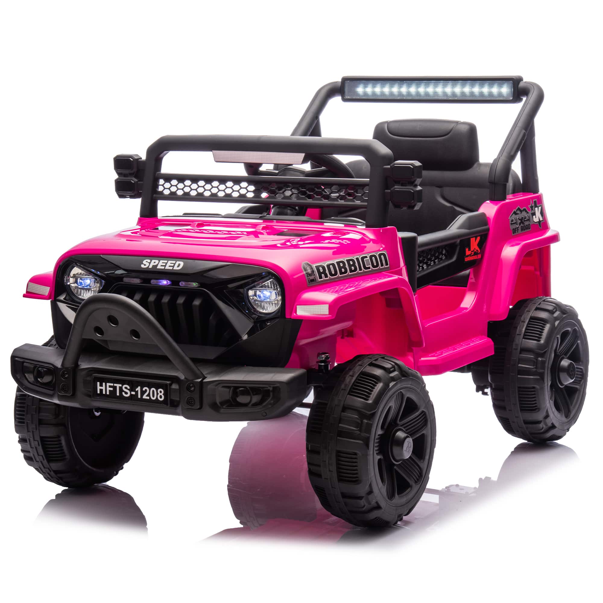 Aukfa - 12V Kids Ride On Truck - Parent Remote Control, 2WD, Bluetooth, LED Lights, MP3 Player for Ages 1-4