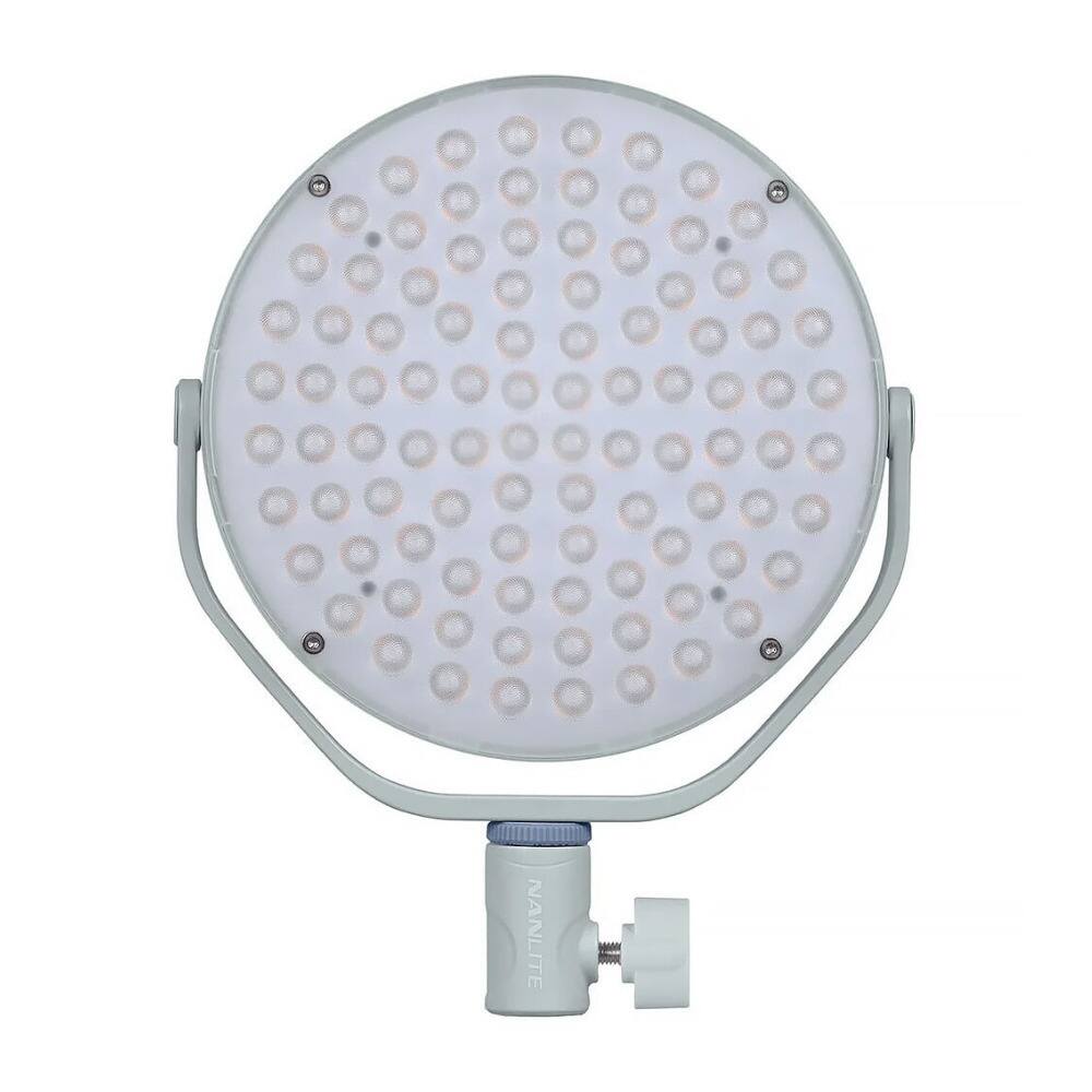 Left. NANLITE - Nanlite Miro 30c RGB Round LED Light Panel (Mint Blue).