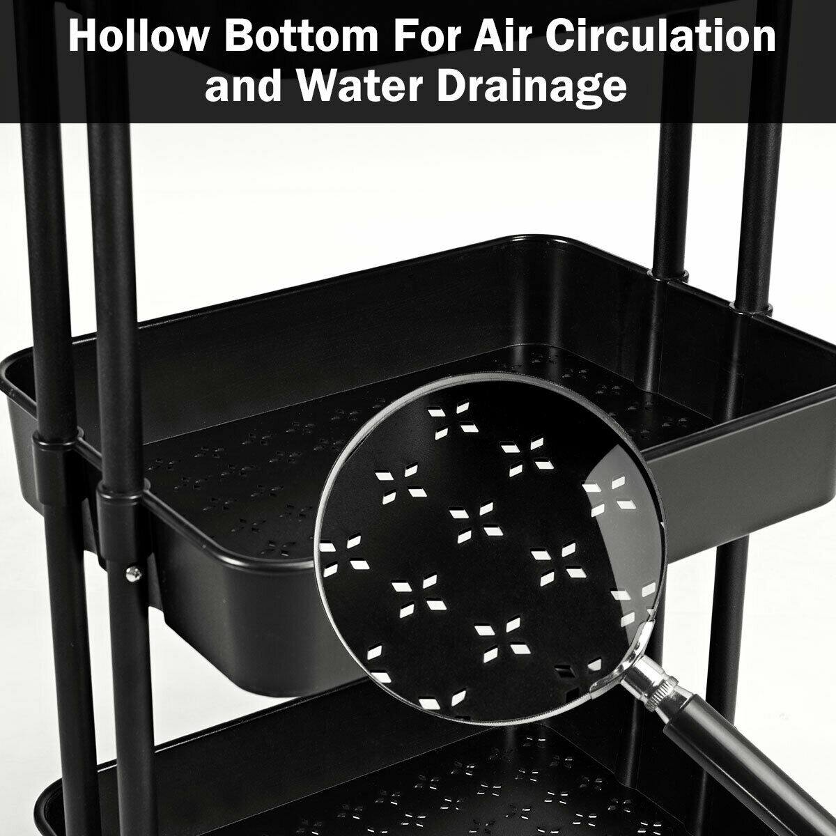 Hollow Bottom For Air Circulation and Water Drainage
