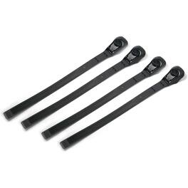 Saris - Gear Straps Set of 4 Heavy-Duty Reusable Tie-Downs 100 lb Rating for Gear, Cable & Hose - Carbon Black