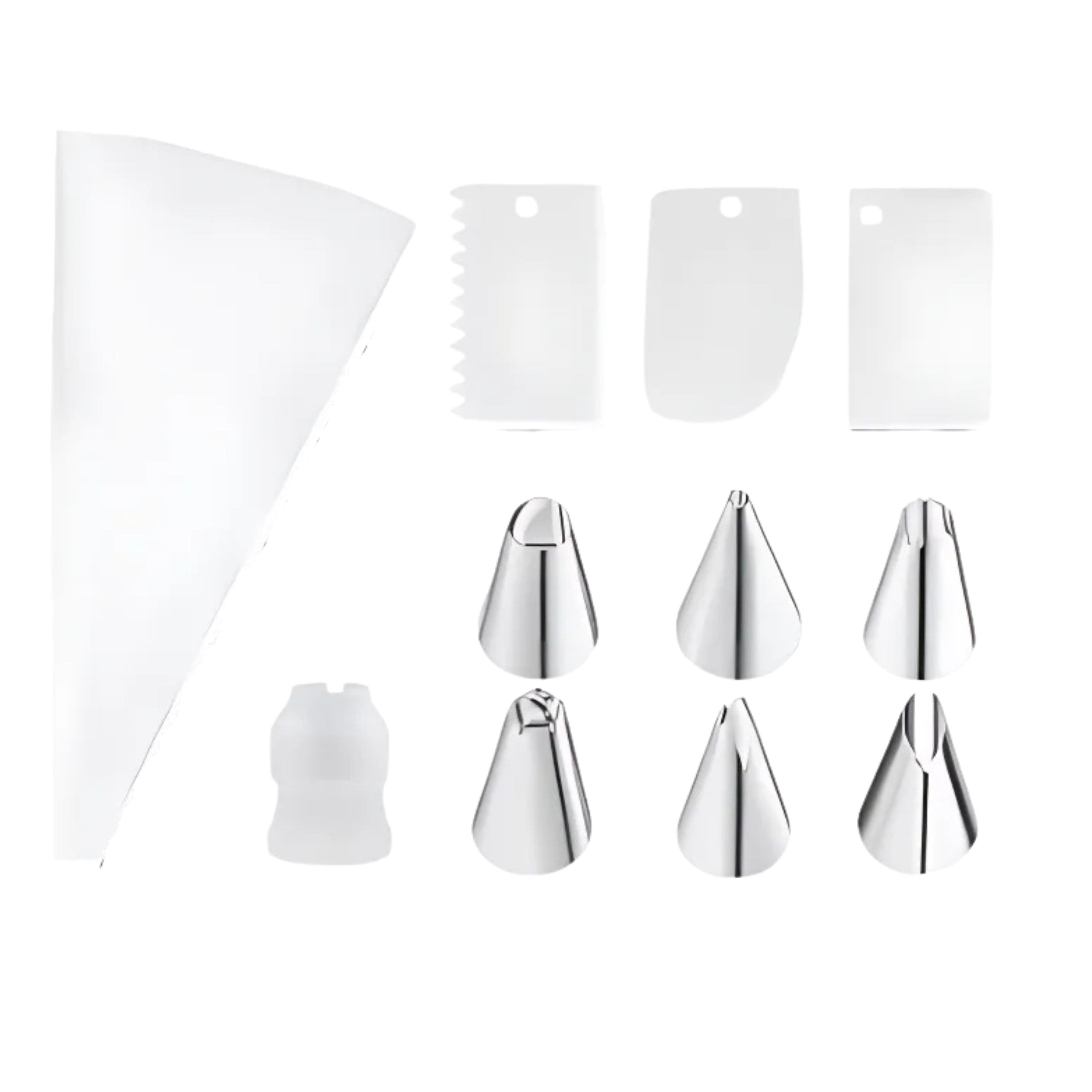 Kitcheniva - Reusable Silicone Piping Bag with Accessories, 11 Pcs Set, White price history on PriceWatchPro