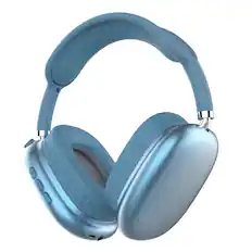 Front. iQ Sound - IQ Sound High Performance Wireless Bluetooth Headphones W/ Mic in Blue.