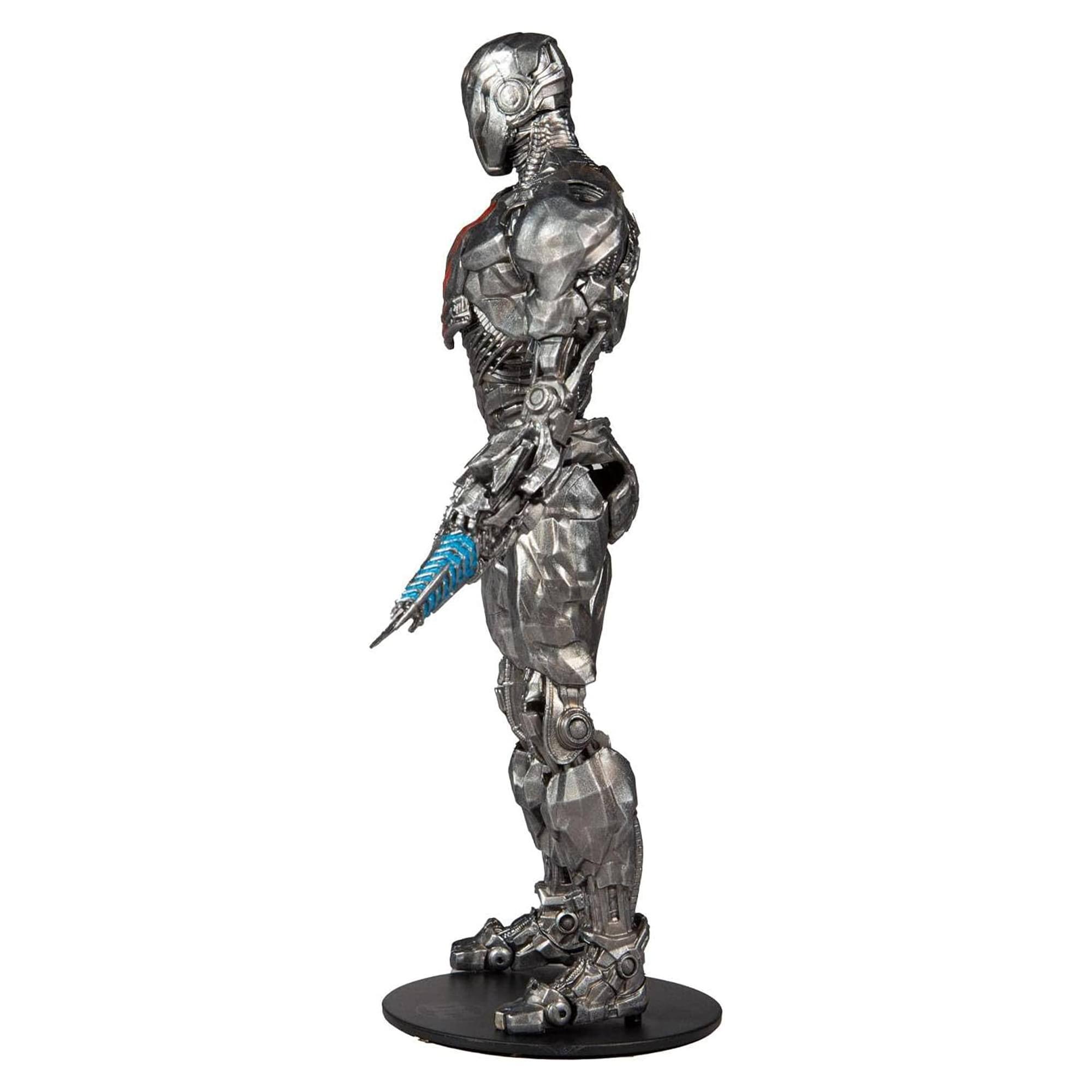 Alt View 3. McFarlane Toys - DC Comics  7 Inch Action Figure | Justice League Cyborg - Silver.