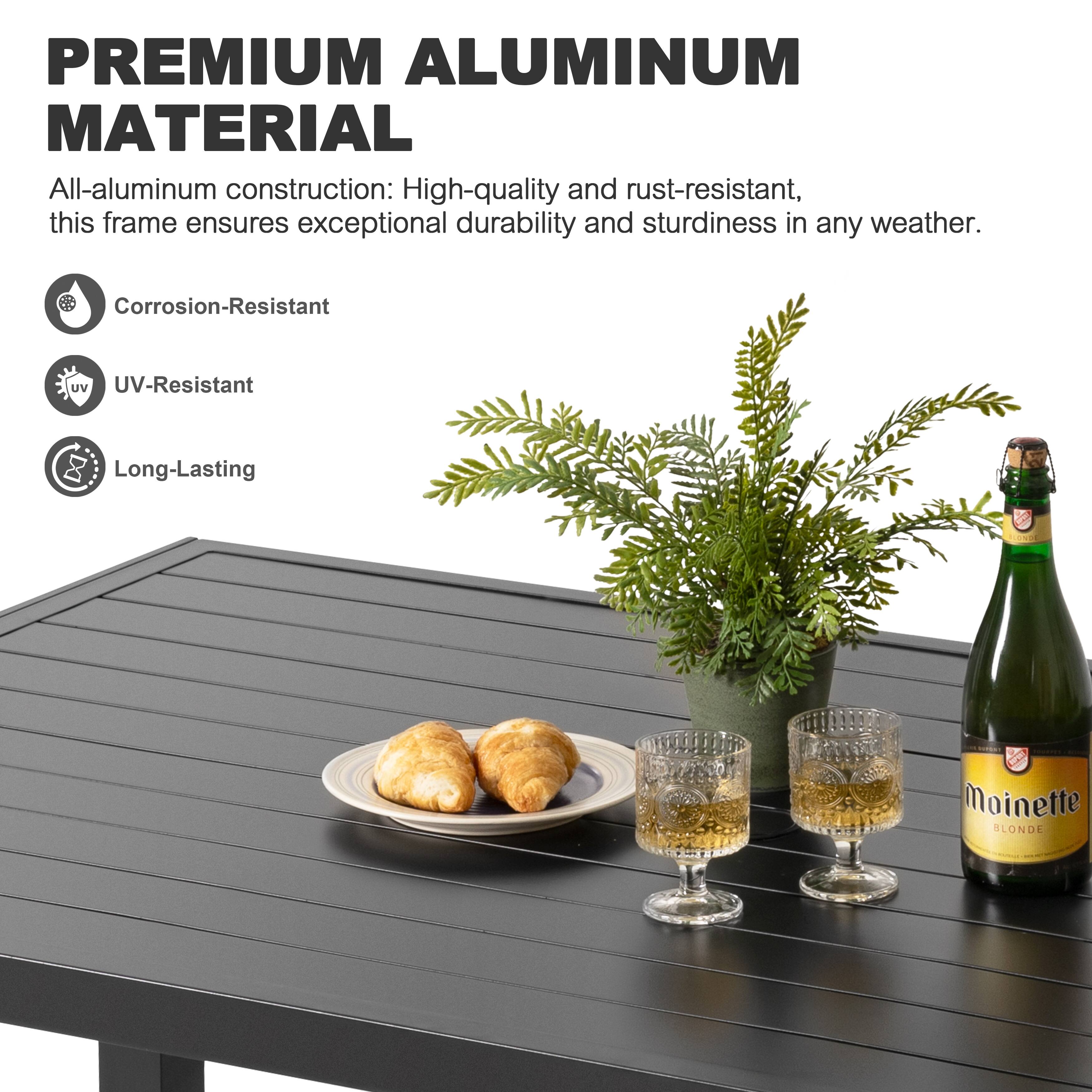 PREMIUM ALUMINUM MATERIAL

All-aluminum construction: High-quality and rust-resistant, this frame ensures exceptional durability and sturdiness in any weather.

- Corrosion-Resistant
- UV-Resistant
- Long-Lasting

Moinette BLONDE