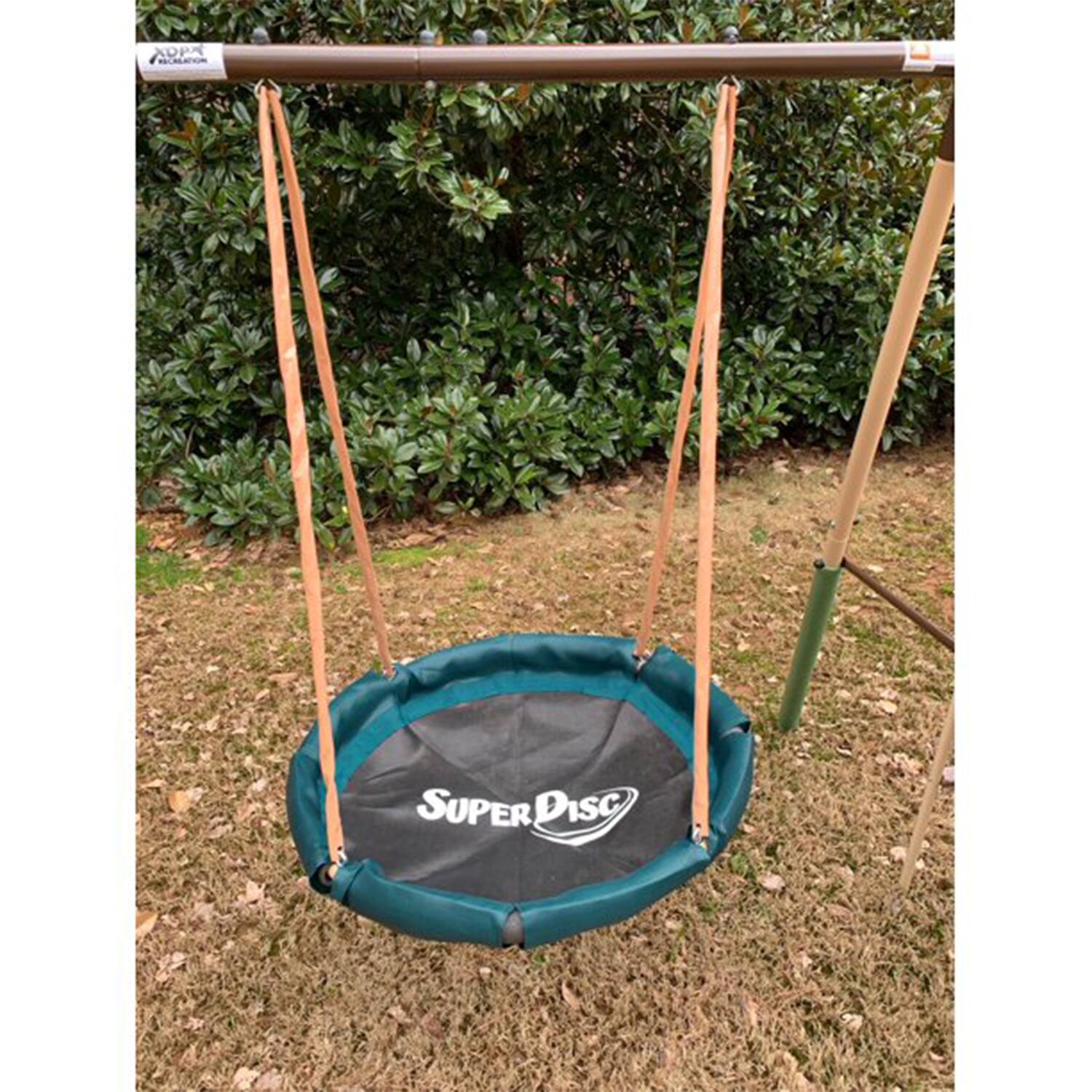 Alt View 13. XDP Recreation - XDP Recreation Deerfield Playground Swing Set, Super Disc, Slide, Glider & Swing - Green.