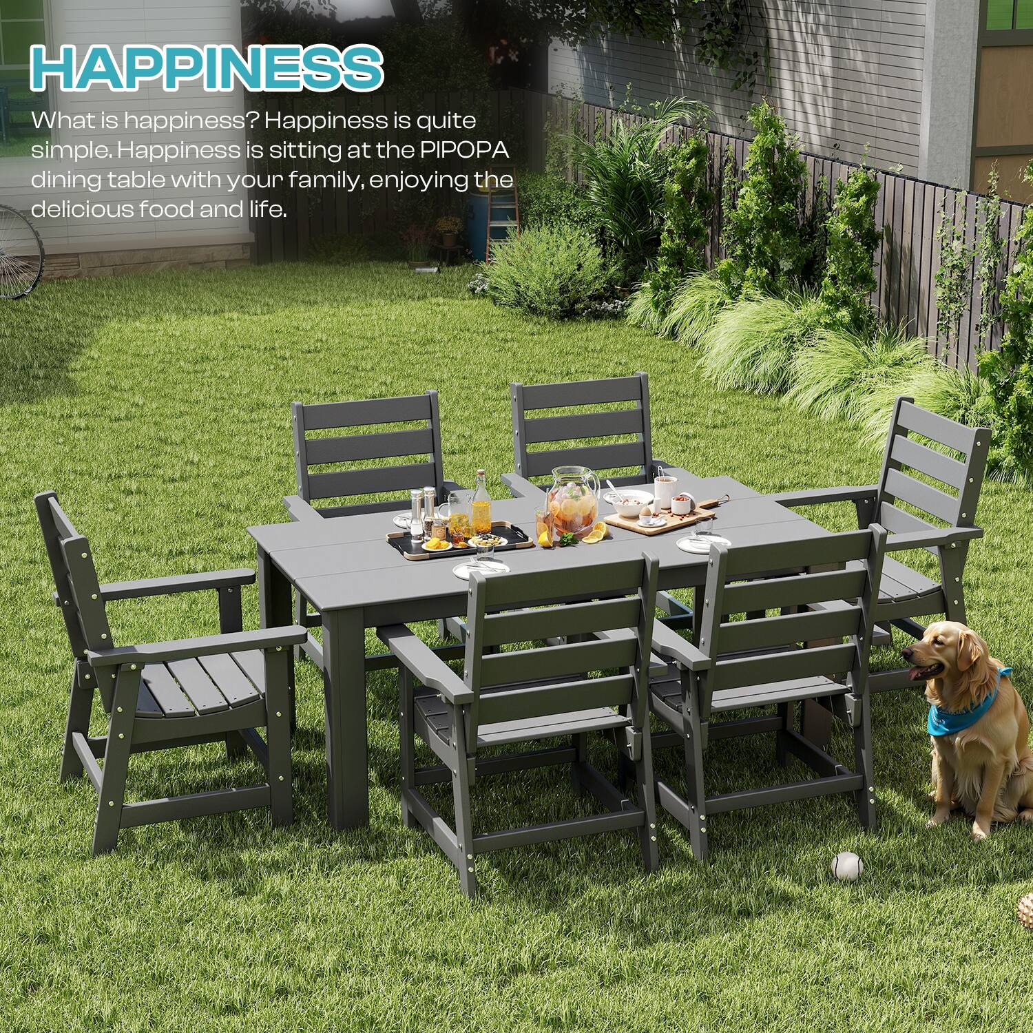 HAPPINESS

What is happiness? Happiness is quite simple. Happiness is sitting at the PIPOPA dining table with your family, enjoying the delicious food and life.