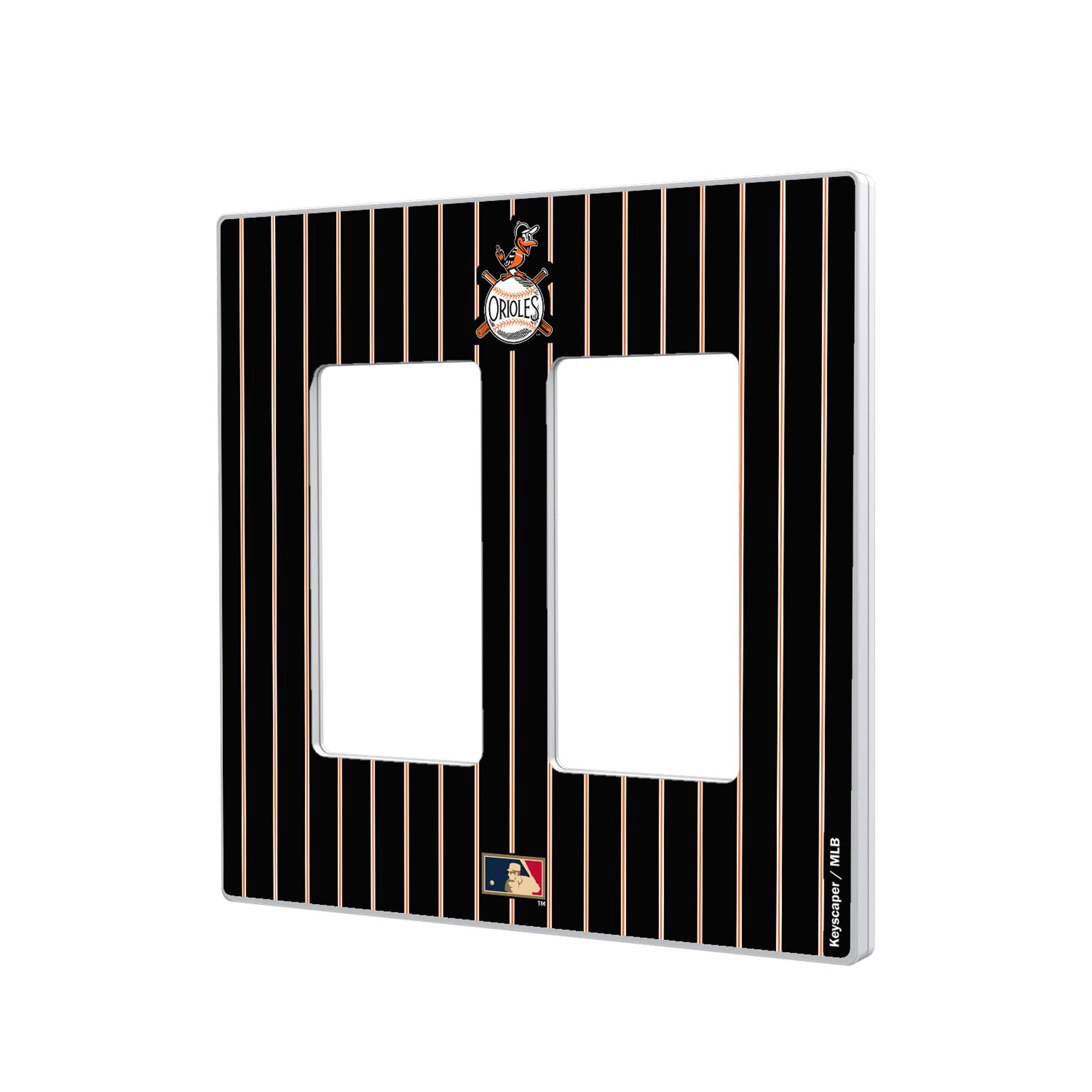 Keyscaper - Baltimore Orioles 1954-1963 Cooperstown Pinstripe Double Rocker Light Switch Plate - Multicolor price history on PriceWatchPro