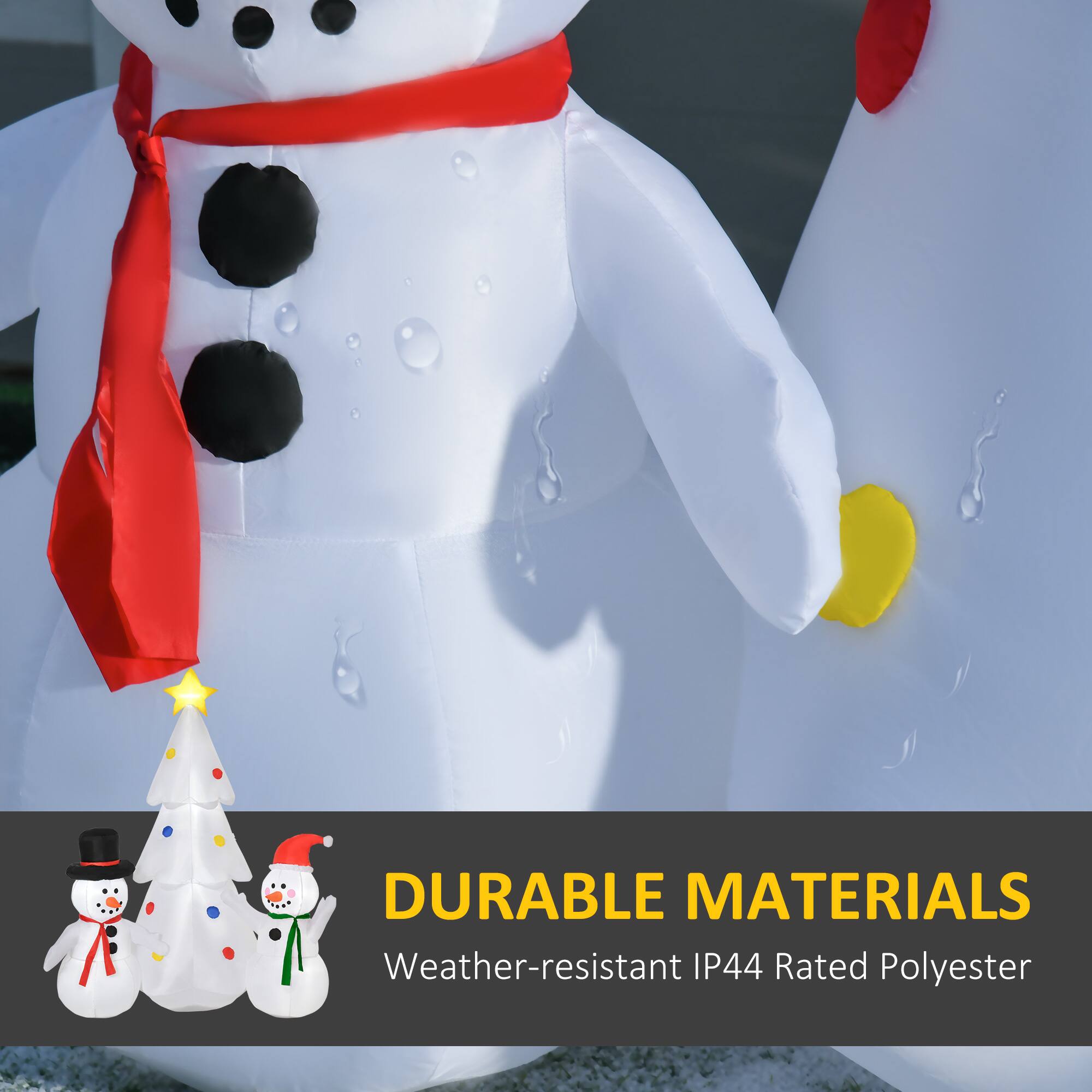 DURABLE MATERIALS
Weather-resistant IP44 Rated Polyester