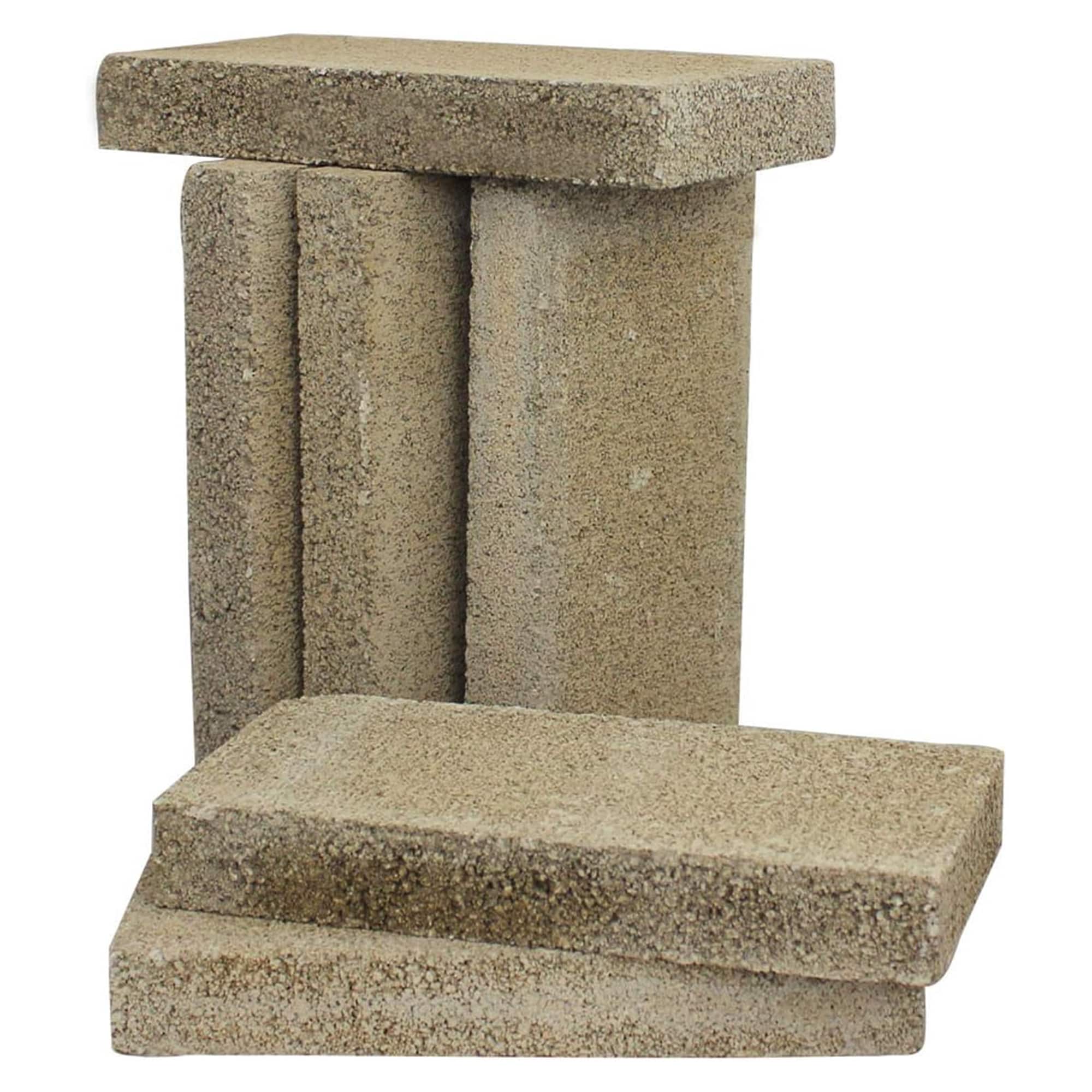US Stove Company - 4.5 x 9 x 1.25" Wood Burning Stove Pumice Firebrick, (6 Bricks) - Tan