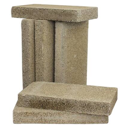 Front. US Stove Company - US Stove Company 4.5 x 9 x 1.25" Wood Burning Stove Pumice Firebrick, (6 Bricks) - Tan.