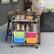 Alt View 5. Costway - 4 Drawer Rolling Storage Cart Scrapbook Paper Office School Organizer - Multicolor.