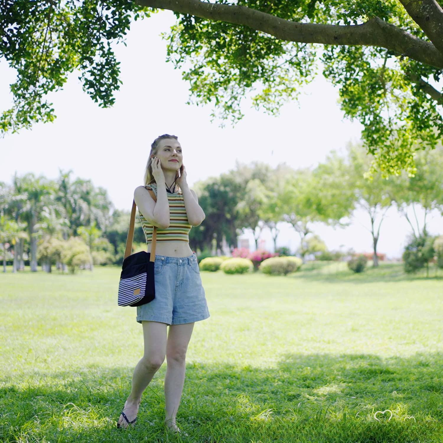 Alt View 3. Live At Space - Crossbody Purses For 2 Cross Body Bag Women Messenger Canvas Purse Set TheMessenger Bag is great for women andon the - Sd08-water Blue.