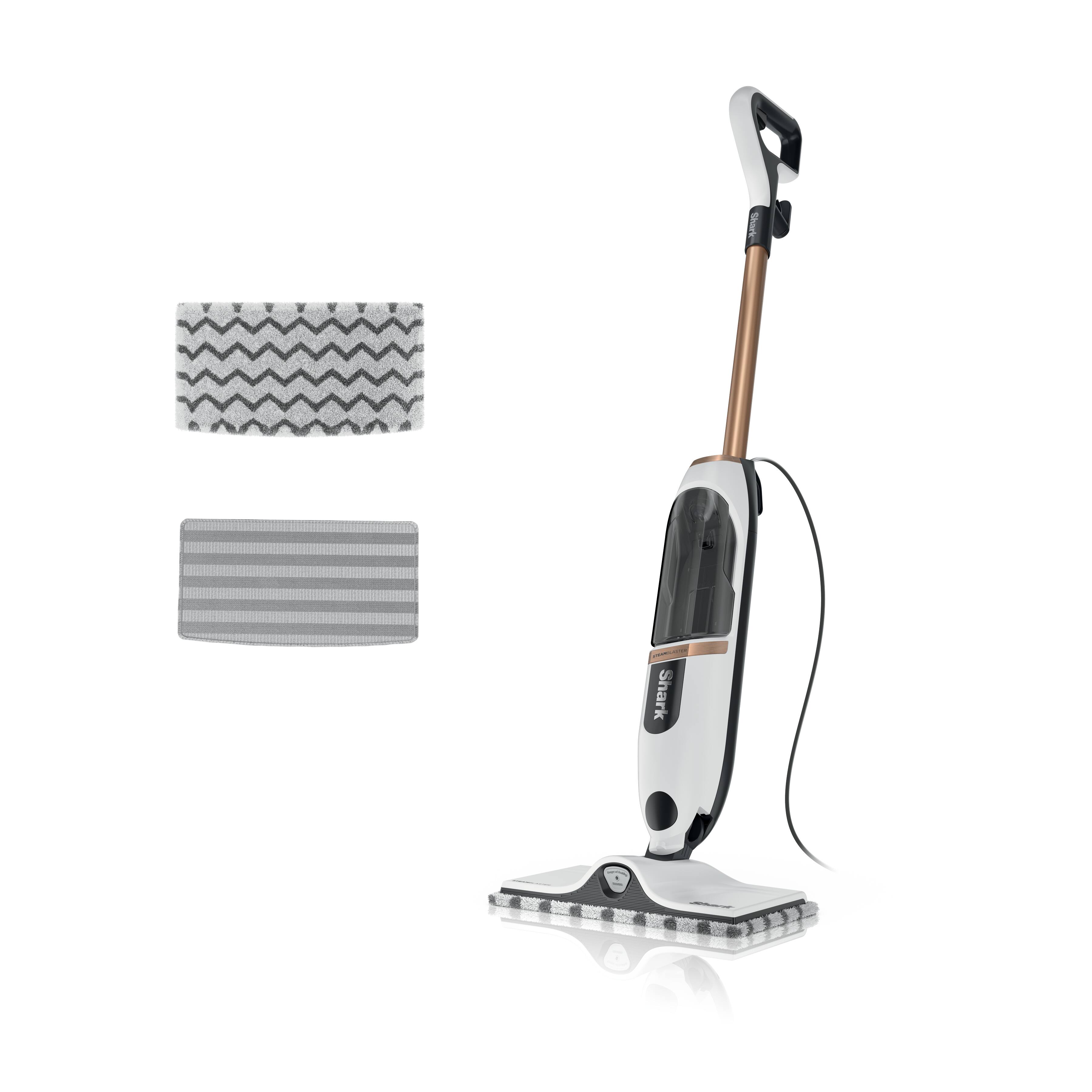 Angle. Shark - Shark SteamSpot Steam Mop with Steam Blaster - White & Poly Copper.