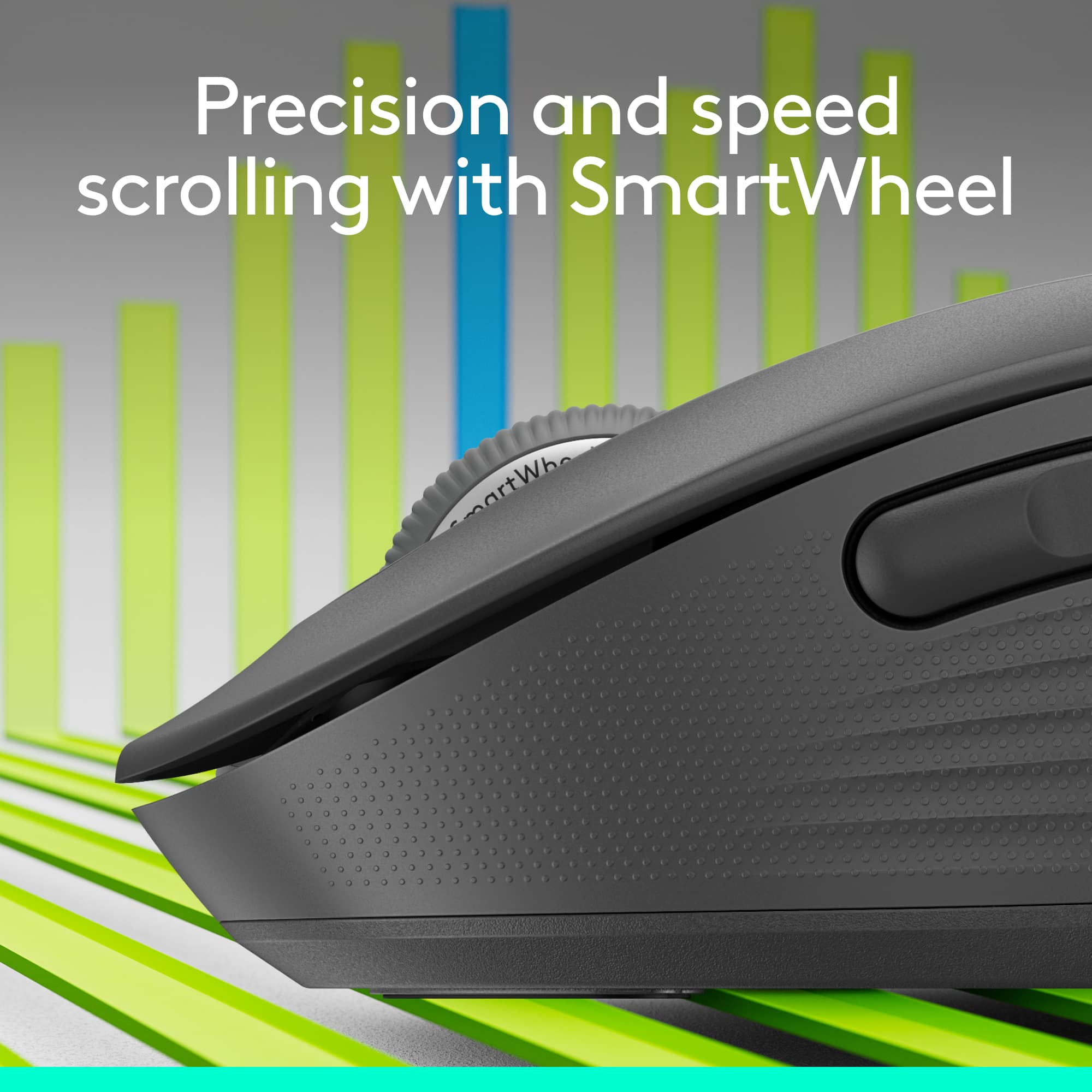 Precision and speed scrolling with SmartWheel.