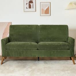 Dyonery - 68 "sofa, comfortable living room sofa, medieval modern love seat sofa, tool-free assembly small sofa - Green
