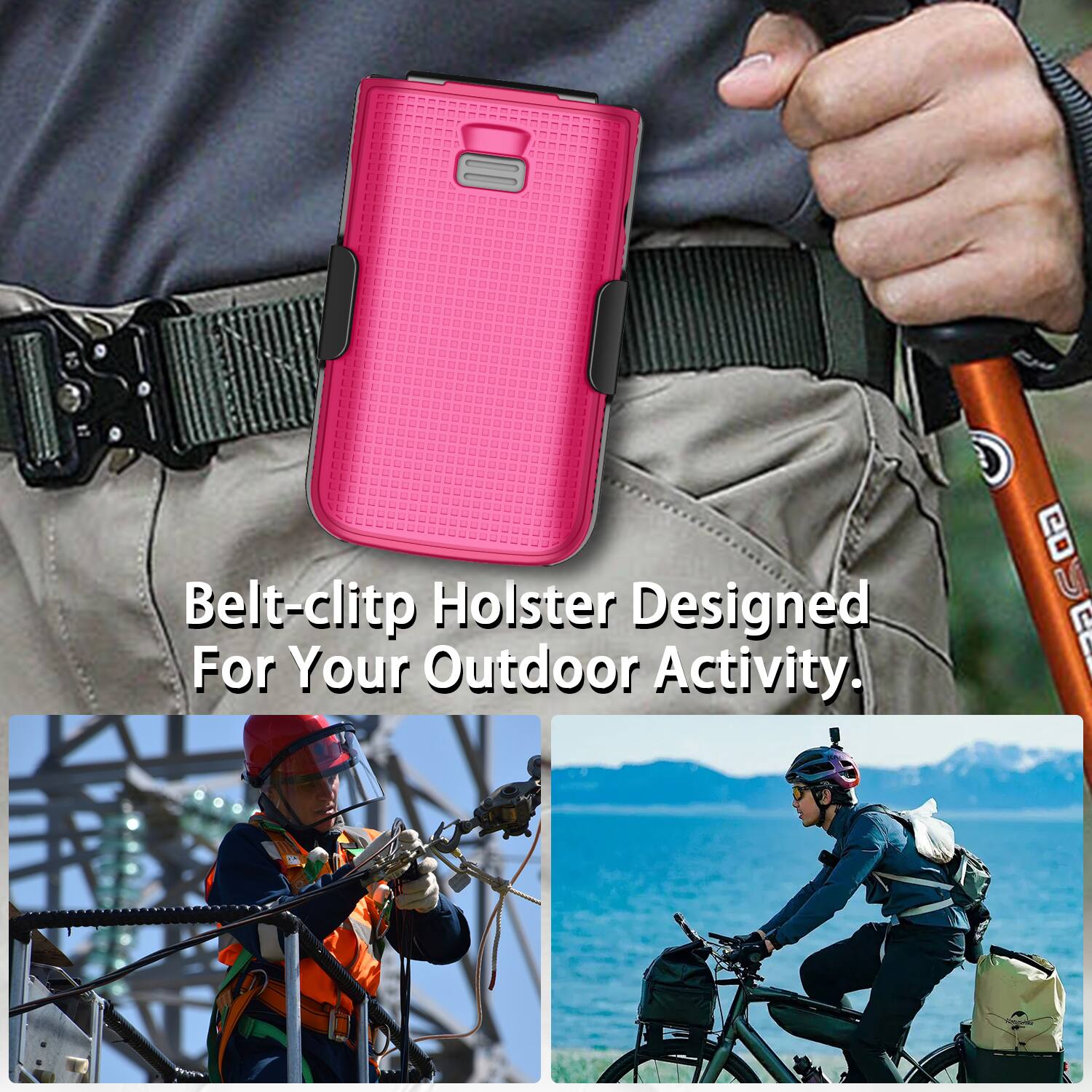 Belt-clip Holster Designed For Your Outdoor Activity.