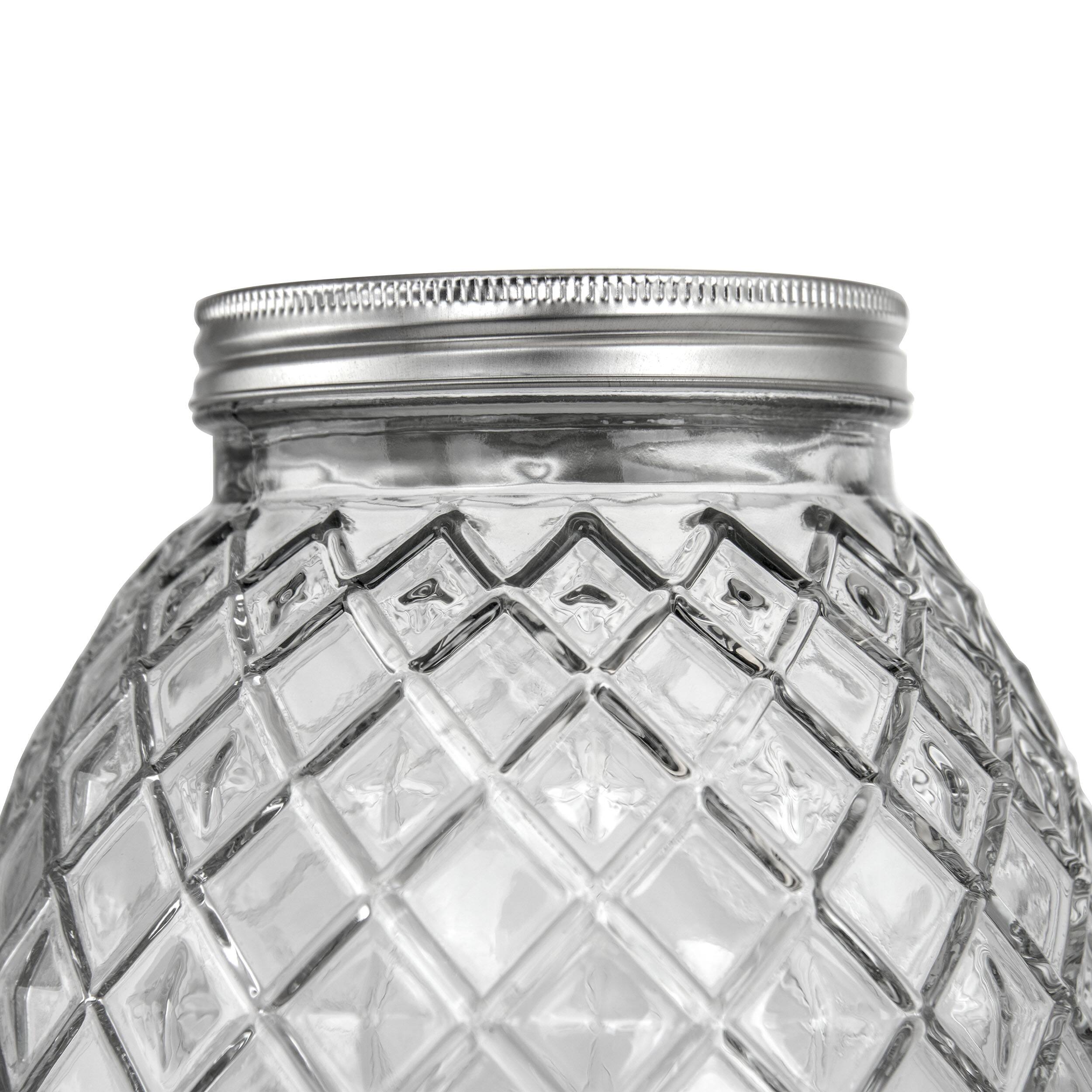 Alt View 2. Gibson - Gibson Home 1.2 Gallon Pineapple Clear Glass Drink Dispenser - Clear.