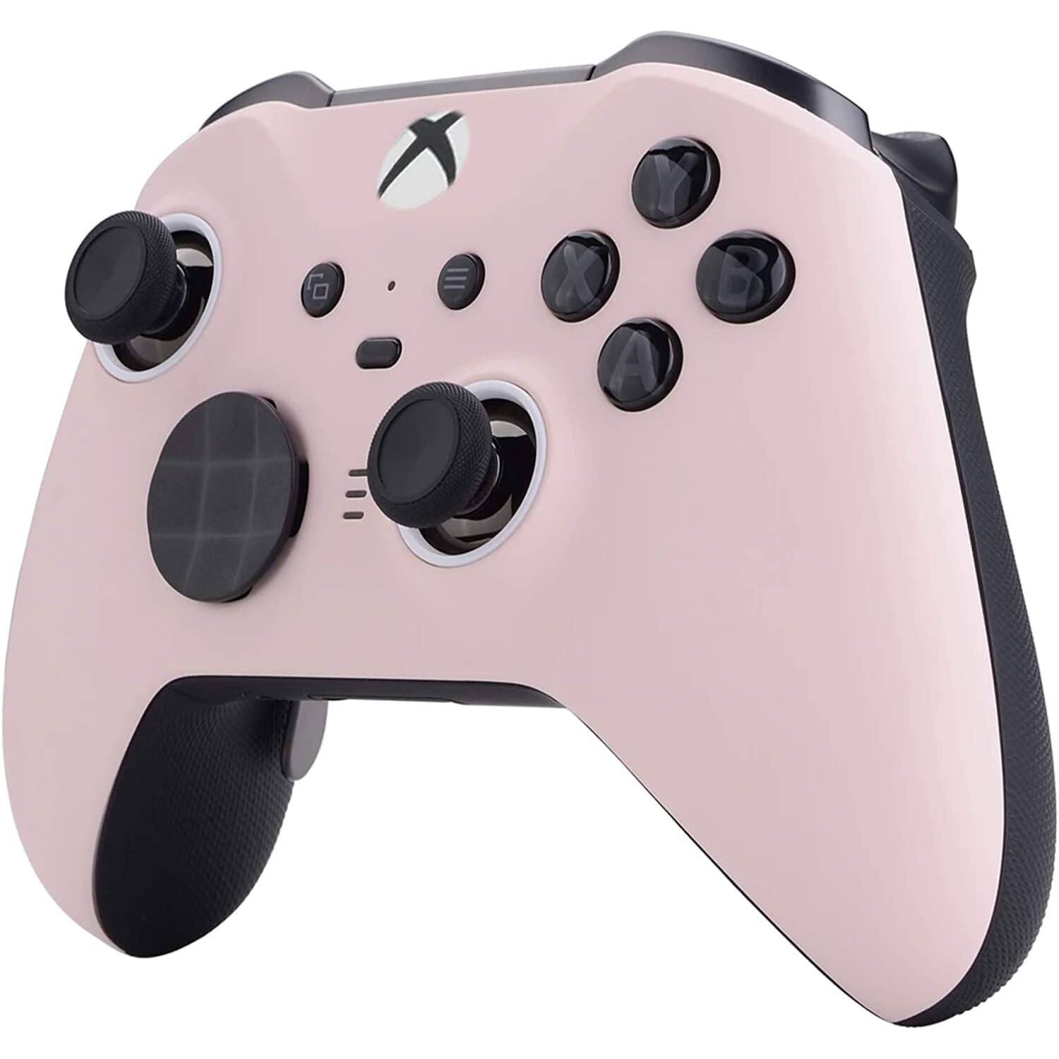 Angle. Custom Controllerzz - Custom Elite Series 2 Wireless Controller for Xbox Series X, Xbox Series S, Xbox One - Baby Pink.