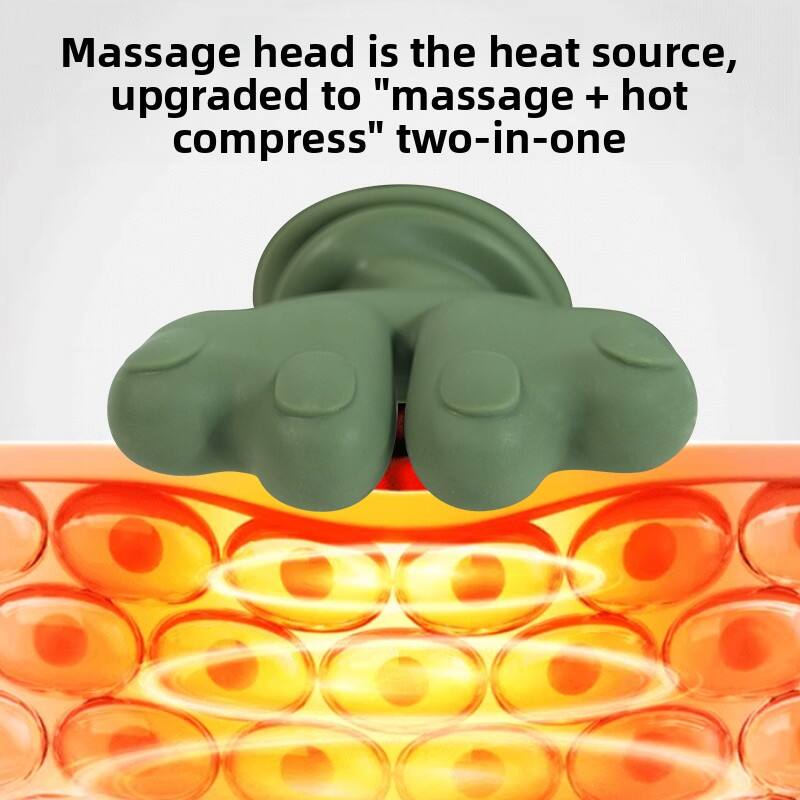 Massage head is the heat source, upgraded to "massage + hot compress" two-in-one