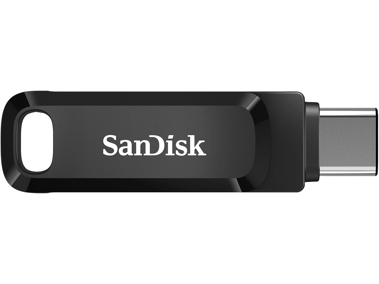 Front. SANDISK - SanDisk 256GB Ultra Dual Drive Go USB Type-C Flash Drive (SDDDC3-256G-G46) - Black.
